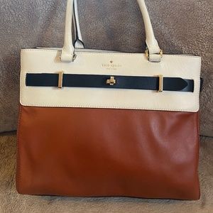 Kate Spade Tri-Color Leather Handbag